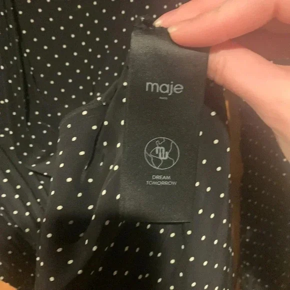 MAJE dress Rayametta polka dot dress